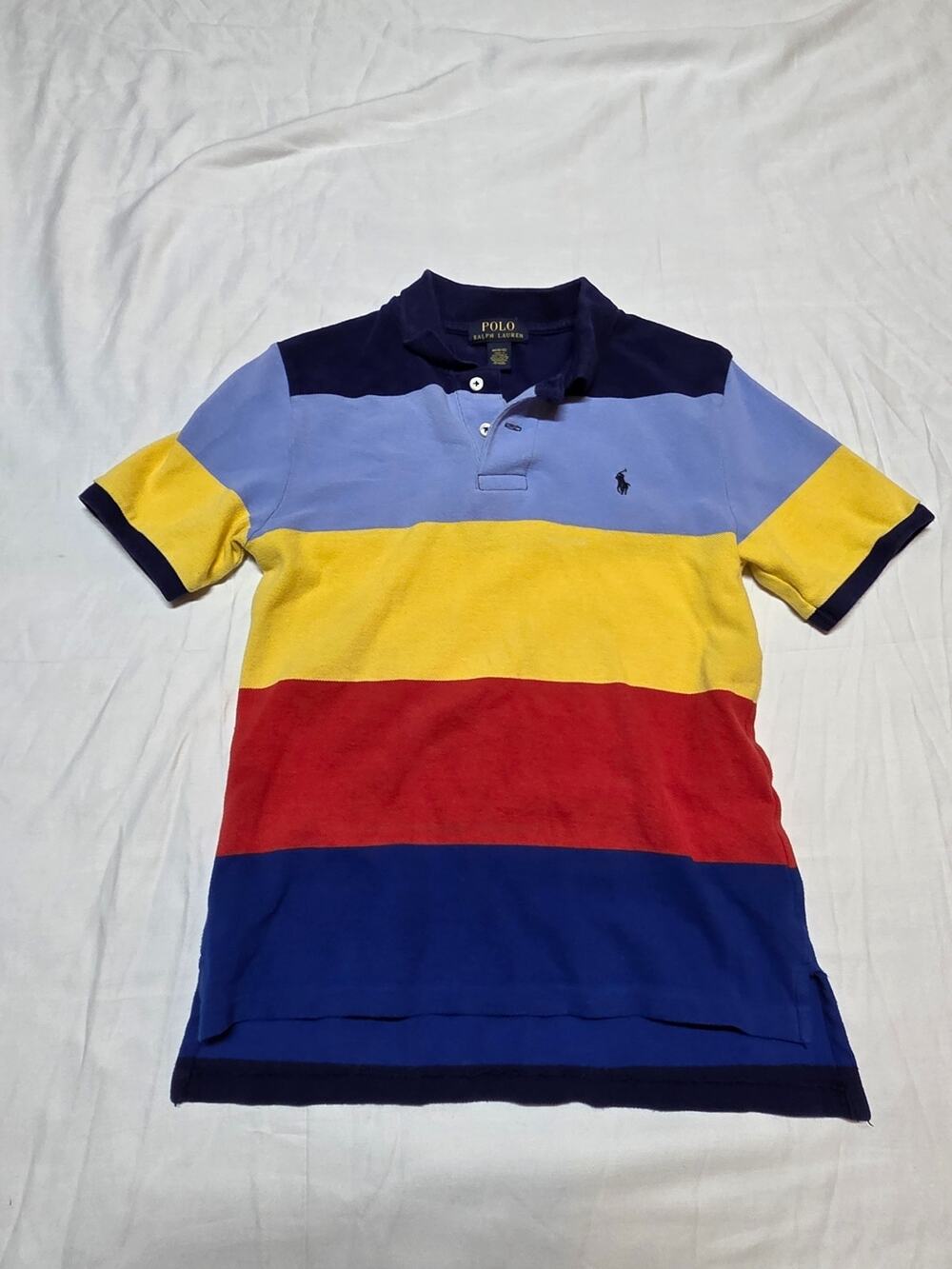 Polo by Ralph Lauren Navy and Light Blue Contrast Polo
